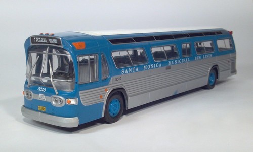 Corgi Fishbowl BUS Santa Monica Muncipal Bus Lines, CA 1:50 SCALE C54504 Rare! - Picture 1 of 4