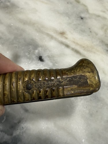 GREAT ORIGINAL Pre-WWI 1868'S FRENCH CHASSEPOT SWORD BAYONET & Scabbard Painted - Picture 8 of 17