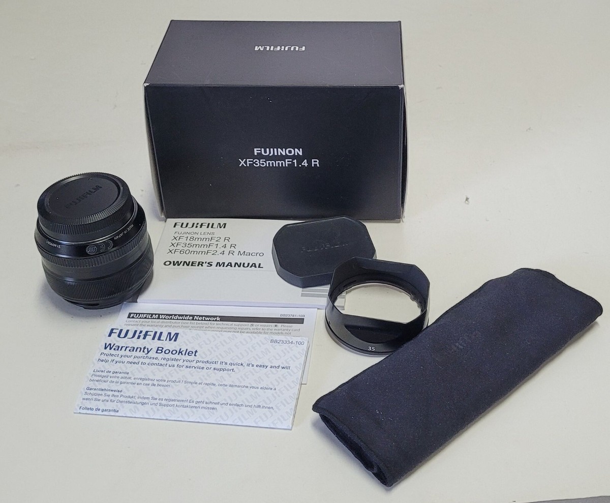 Fujifilm FUJINON XF 35mm F1.4 R Lens Hood & Box CLEAN