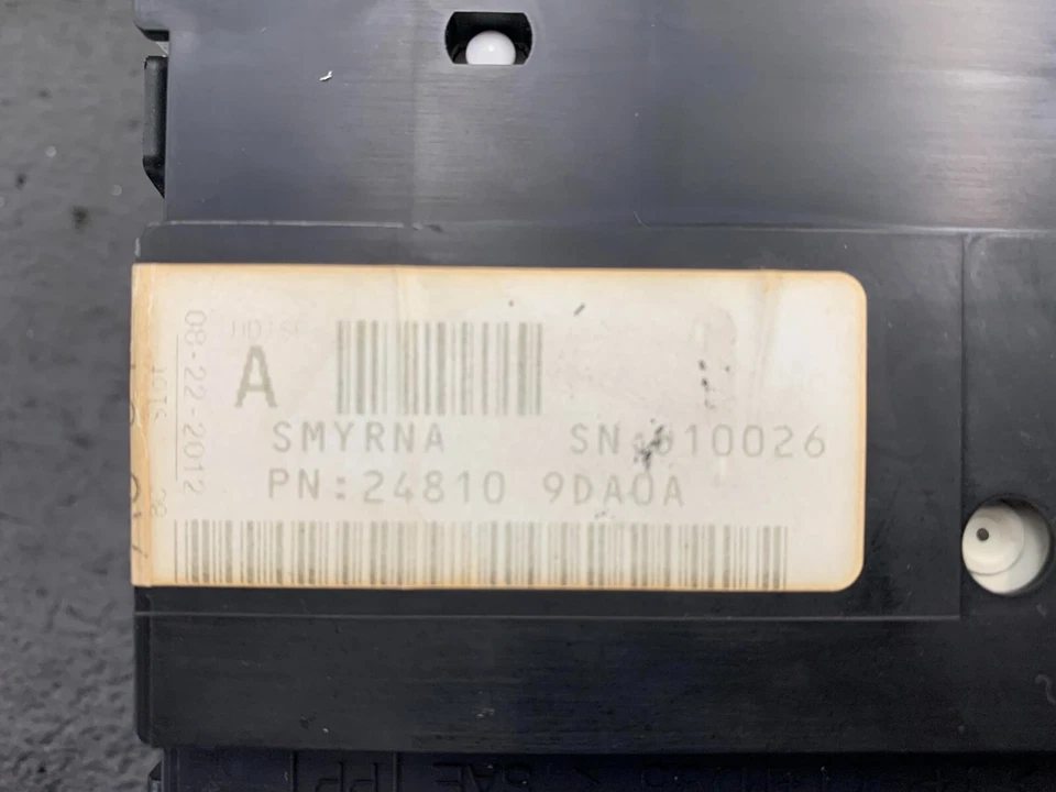 * Cuadro de instrumentos velocímetro panel de instrumentos Nissan Máxima 2011 2012 198.278 millas Foto 3 de 3