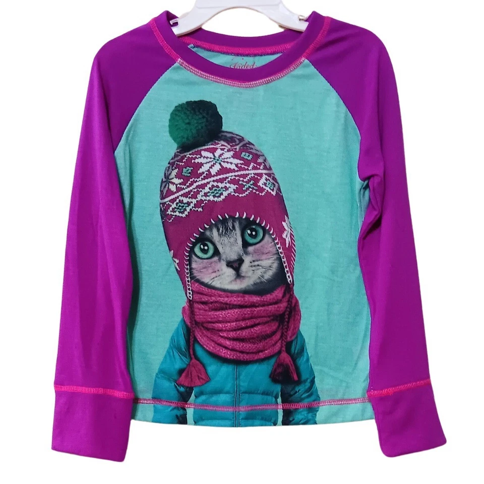 Conjunto de 2 piezas de pijama para niñas talla 4-5 ABRIGO SOMBRERO BUFANDA Y FELPA PANTA INVIERNO Foto 2 de 4