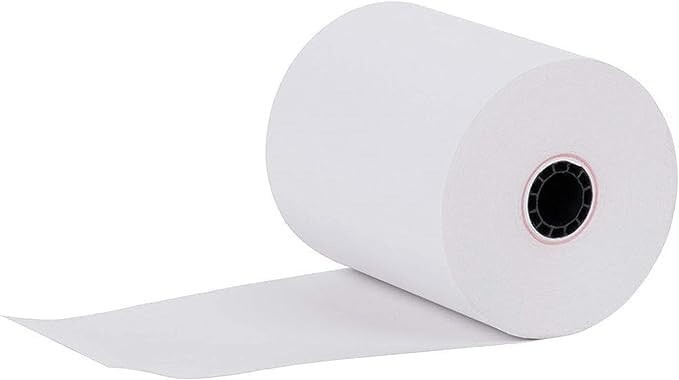 (10 rollos) 3" x 150' 1 capa de enlace (papel para impresora de cocina no térmico) recibo POS