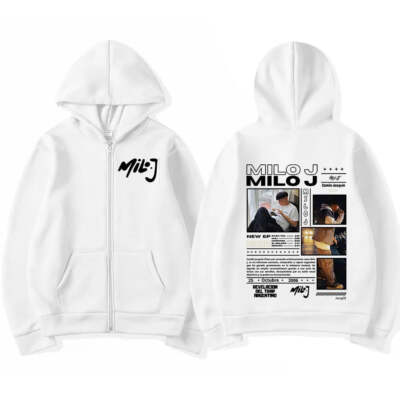 jiko 自己 パーカー Vintage Hip Hop Zip Up Hoodie - Milo J 111 Merch | eBay