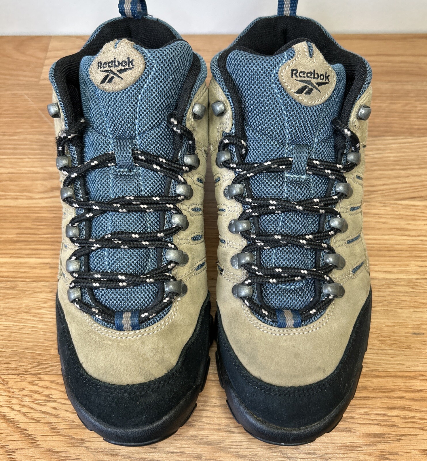 Reebok Brown/Blue Suede Leather Hiking Trail Shoes Boots Sneakers Men’s Size 7 thumbnail 5