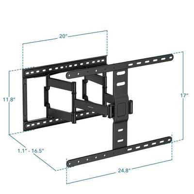 USA,Full Motion TV Wall Mount for 43 in. - 90 in. with Ultra-Slim Profile
