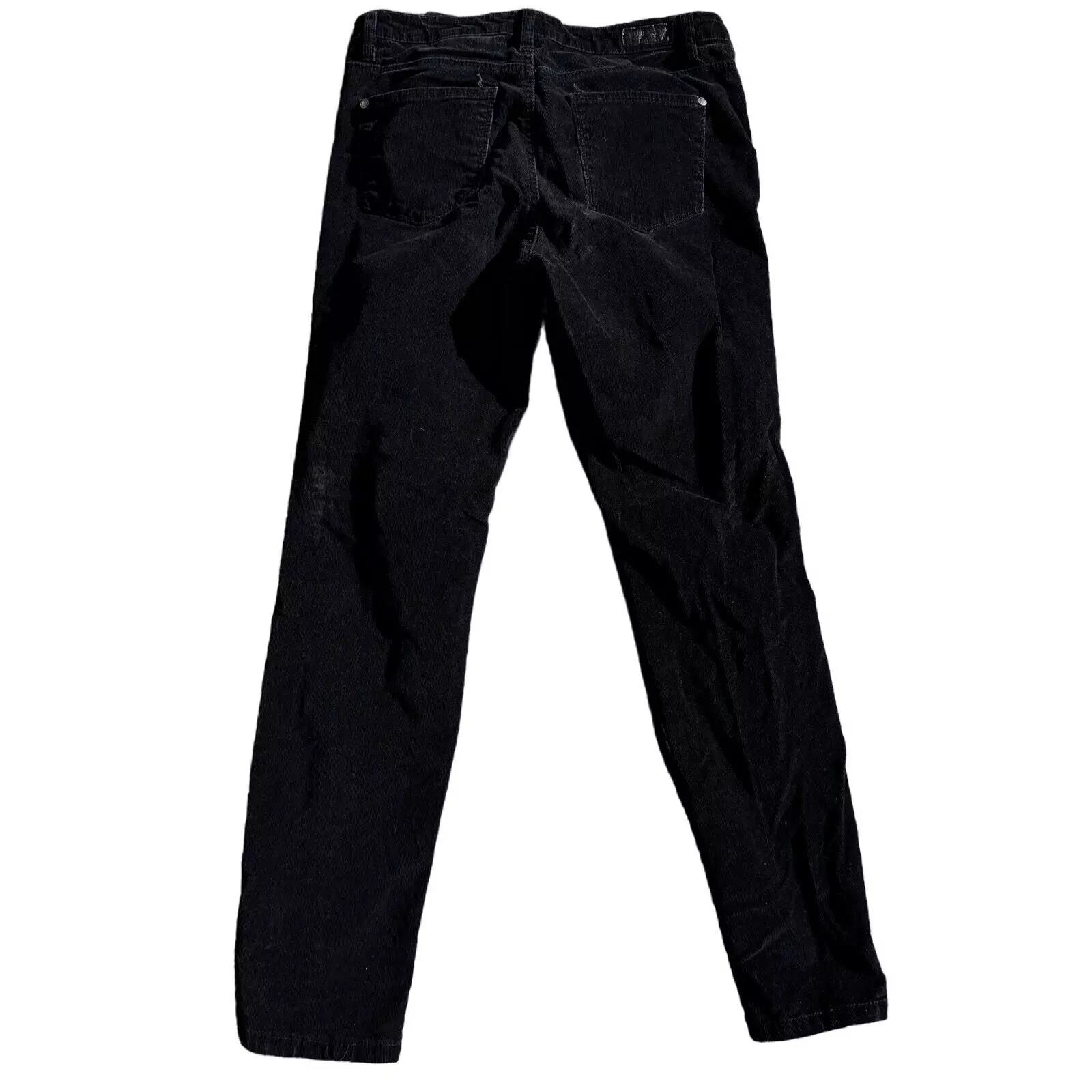 Jean skinny taille moyenne velours côtelé noir femme Buffalo David Bitton Supreme 6/28