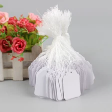 Lots of Garage Sale Price Tags Size #5 Blank Merchandise Hang String Strung