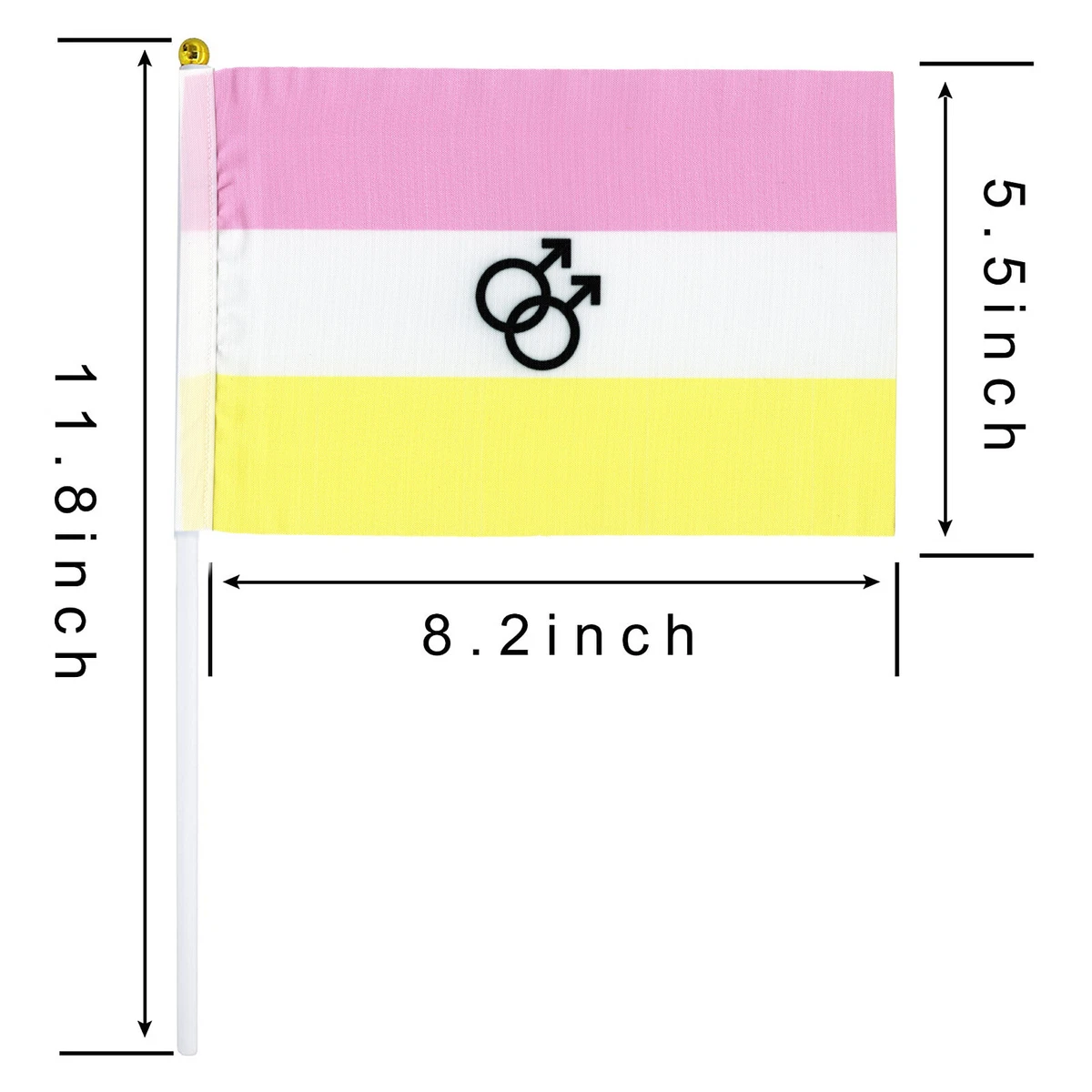 TWINK Gay Pride Mini Stick Flags - LGBTQ+ Small Hand Held Party Parade Flag  | eBay