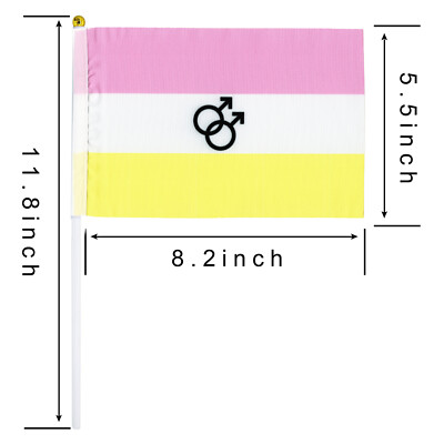 49 Stück Gay Pride Flaggen – Regenbogenfarben, 12,7x20,3 Cm, Für Paraden, Partys & Dekoration
