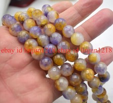 Natural 10mm Multi-Color Kunzite Round Gemstone Loose Beads 15'' AAA