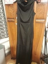 Misspap Fishtail Backless Gown BNWT 12 Black