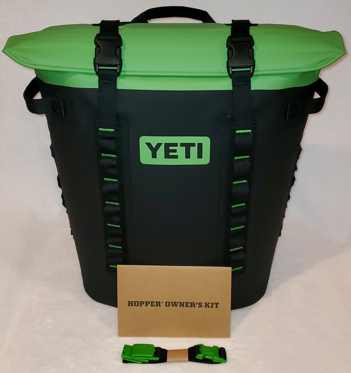 NEW* YETI Hopper M20 Backpack Cooler: Black + Canopy Green *HTF