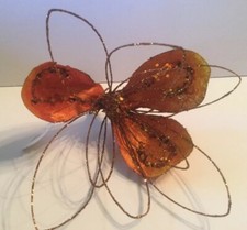 Katherine's Collection Orange Magnolia Flower Clips Box Of 12 NEW 33-83359