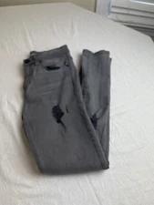 BDG Super High Rise Twig Ankle Black Stretch Jeans Women 27x29,