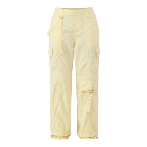 No Boundaries Juniors Nylon Parachute Pants Yellow - Picture 4 of 4