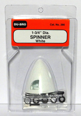 DU-BRO 1-3/4'' (44.5 MM) DIAMETER WHITE SPINNER ( 2-BLADE )( CAT. # 266 )