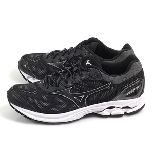 Mizuno Wave Rider 21 Black/White Basic Sportstyle Running Shoes J1GC180309  | eBay