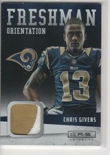 Chris Givens 2012 Rookies & Stars Longevity Freshman Orientation Jersey Prime#15