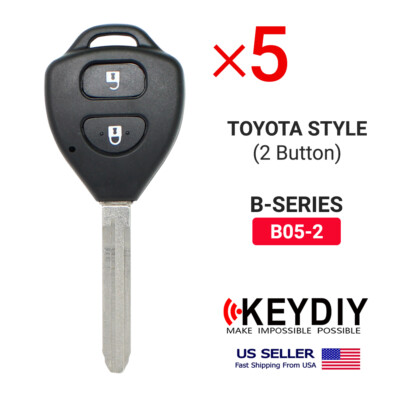5x KEYDIY KD Universal Flip Remote Key For Toyota Style B-Series 2 Buttons B05-2
