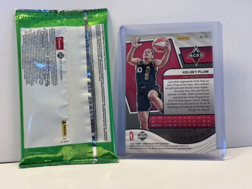 Kelsey Plum 2022 Revolution Shimmer Foil Sealed 4 WNBA Card Pack Las Vegas Aces - Picture 4 of 4