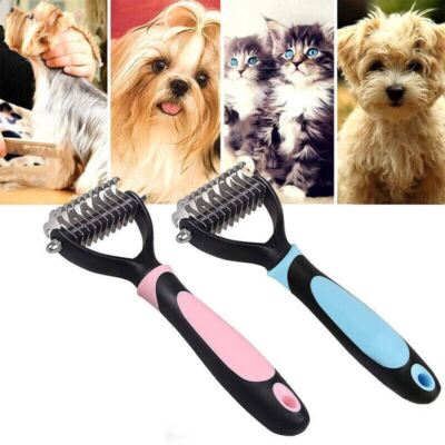 Undercoat Rake Pet Dog Cat Grooming Brush Long Haired Dematting Deshedding  Tool