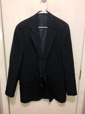 Vintage Chaps by Ralph Lauren Mens Wool Blazer Sport Coat SZ 44 Navy Blue