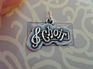 Sterling Silver Mini Music Staff With Treble Clef Charm