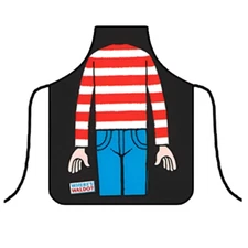 Where's Waldo Apron Smock Funny Dinner Sexy Cooking BBQ Pinafore