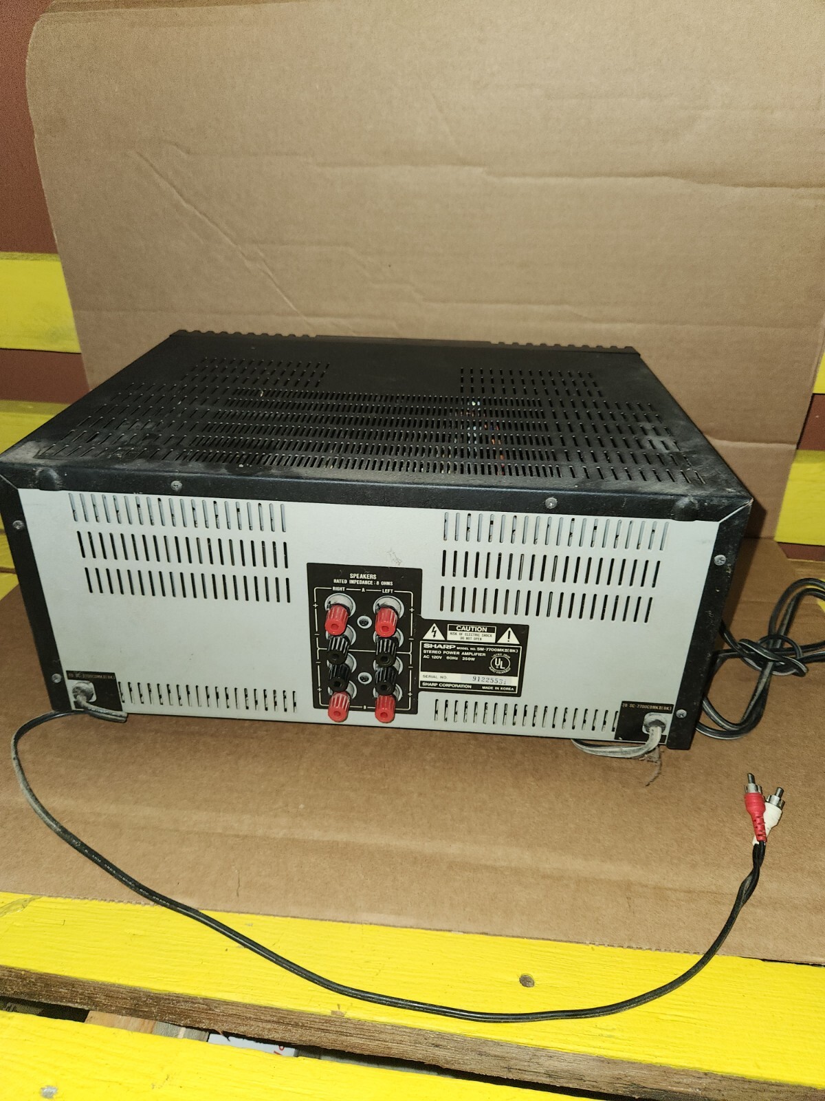 Sharp System7700CD Stereo Power amplifier 150 Watt Per Channel,(not