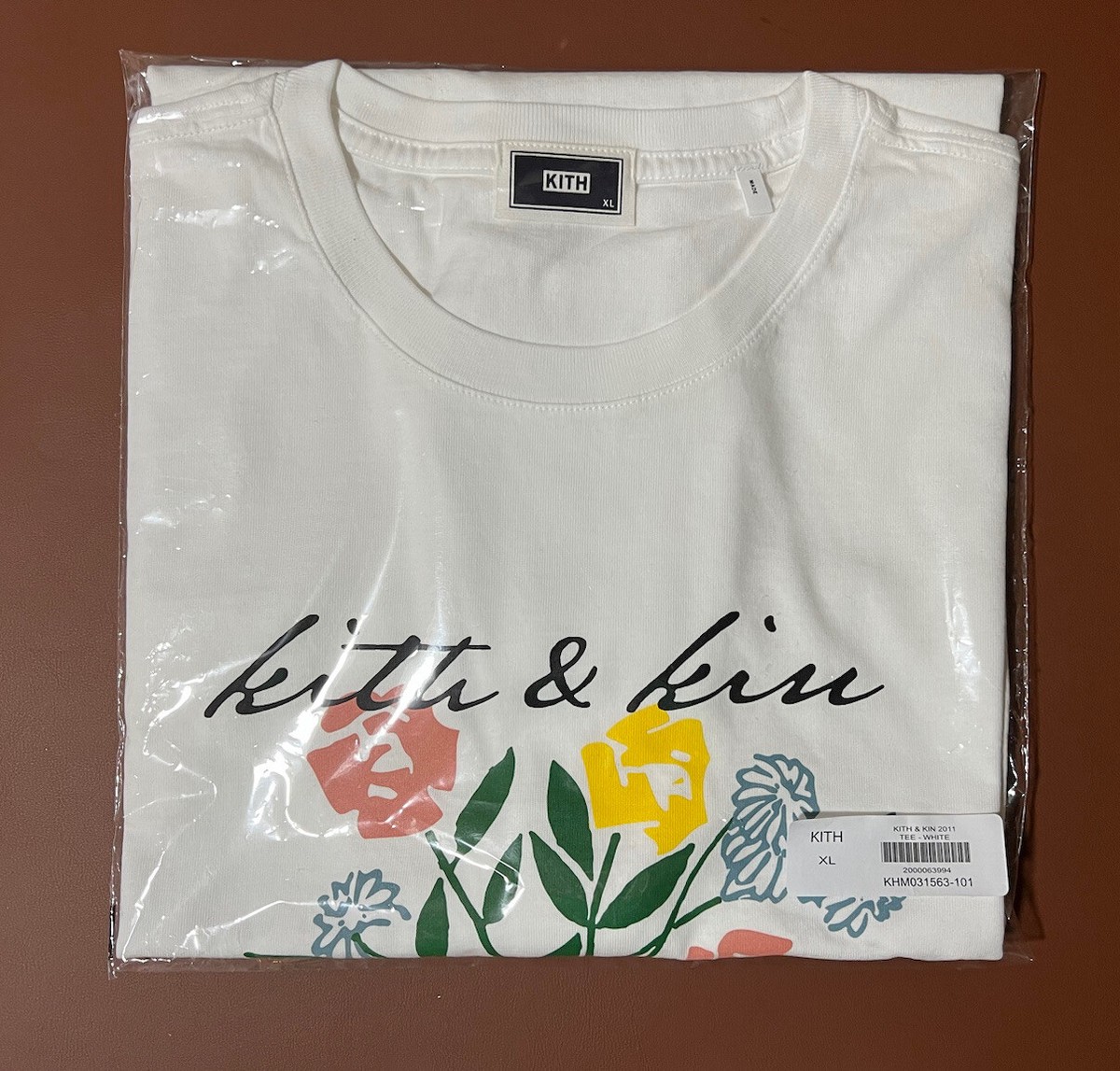 Kith & Kin 2011 Tee White Logo T-Shirt White Size XL Floral Print