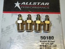 Brake Caliper Bleeder Fitting Screw 1/8" NPT  Set of 4 All50180