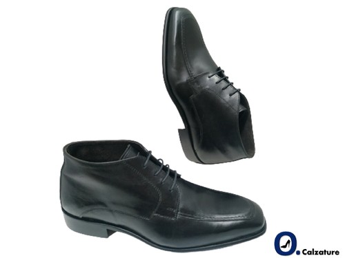 Scarpe uomo eleganti cerimonia Polacchine Stivaletti Tronchetti Vera pelle  cuoio | eBay