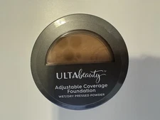 ULTA beauty adjustable coverage foundation Wet/dry Pressed Powder TAN to DEEP NE