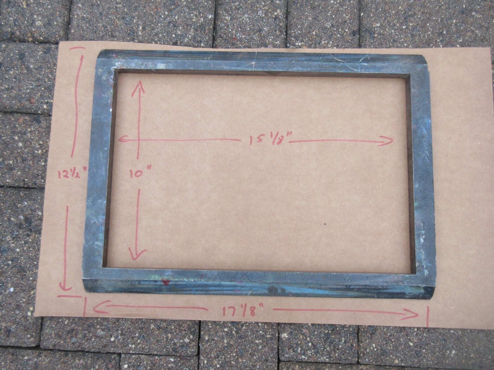 Letterpress Steel Chase - 10 X 15 C & P - Chandler & Price  N1