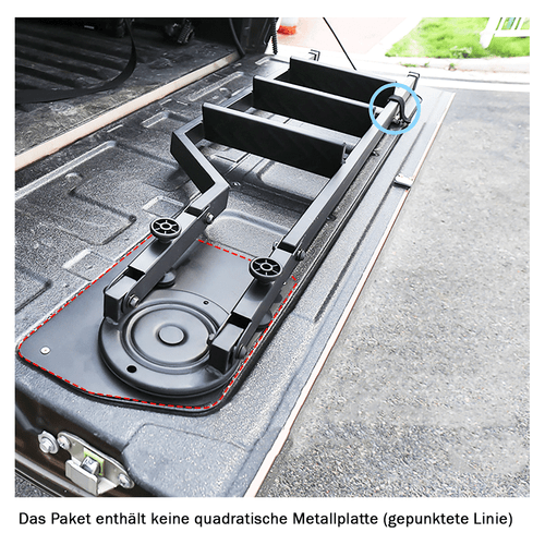 360° Faltbar Heckklappen Leiter für Toyota Hilux Mitsubishi L200 Triton Zubehör - Afbeelding 8 van 11