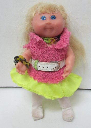 2003 CABBAGE PATCH KIDS GIRL DOLL BLOND HAIR MINI 7" TOYS R US
