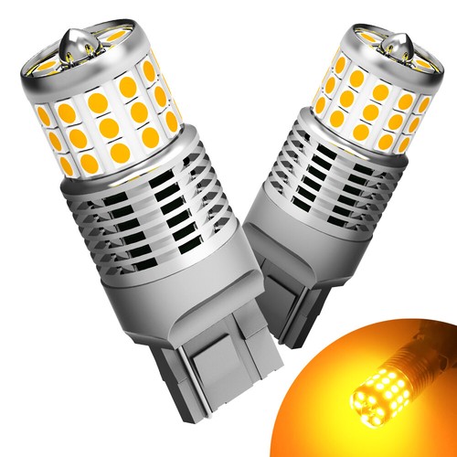 7440 7443 7444 LED Yellow Amber Turn Signal Parking DRL Side Marker Light Bulbs