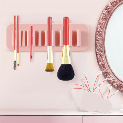 Silicone Makeup Brush Holder Case With Suction Cup Brush Drying Rack T