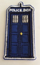 Doctor Who Tardis Police Box Embroidered Iron On Patch 3