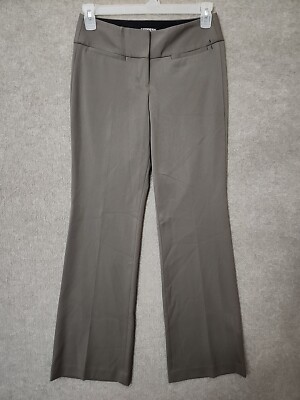 Express Editor Wide Waistband Flare Dress Pants Womens 2 Tan Flap Pockets  NEW | eBay
