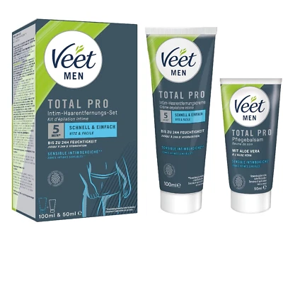Veet Men Intim-Haarentfernungs-Set - Enthaarungscreme Für Den Intimbereich, Für