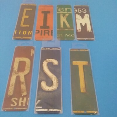 Brand New Open Roads License Plate Metal Letter Book Mark  6 in X 2 in 
