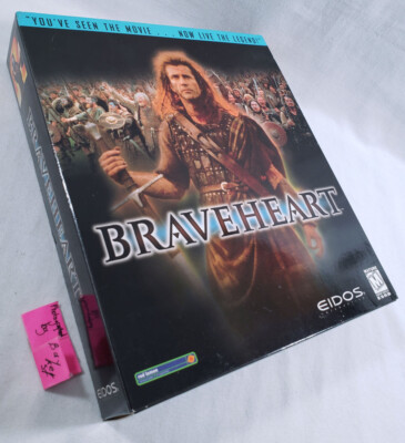 Braveheart PC NEW big box complete EIDOS 1999 brave heart movie game windows