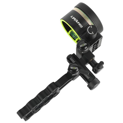 Archery Bow Sight Long Short 5-Pin Alloy 4/6/8 X Lens Adjustable Bow Hunting - Picture 6 of 12