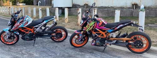 DUKE 390 2017 - 2023 Supermoto SEMI CUSTOM GRAPHICS KIT CYCLOP - Picture 3 of 3