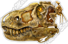 T-Rex Skull Dinosaur Jurassic Animal Car Bumper Vinyl Sticker Decal 5"X3.5"