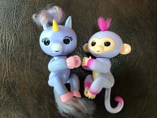 Wowee 2 FINGERLINGS Sydney Monkey Alika Unicorn Perfect
