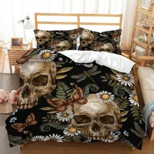 Mysterious Skull Quilt Cover Duvet Cover Single Size Bedding Decor/Customizable