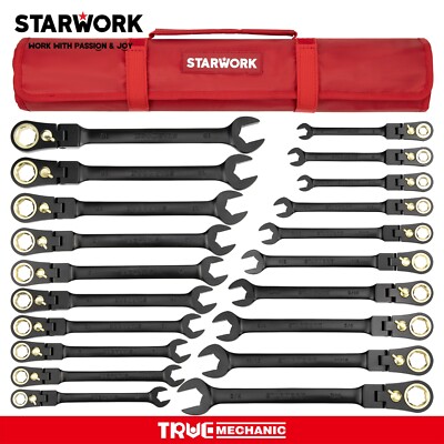 STARWORK TRUE MECHANIC  20 Pc. Flexible Reversible Ratcheting Wrench