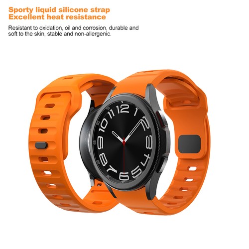 Bracelet de montre en silicone pour montre Samsung Galaxy Watch7 6 5 4 40/42/43/44/45/46/47 mm - Photo 5 sur 19